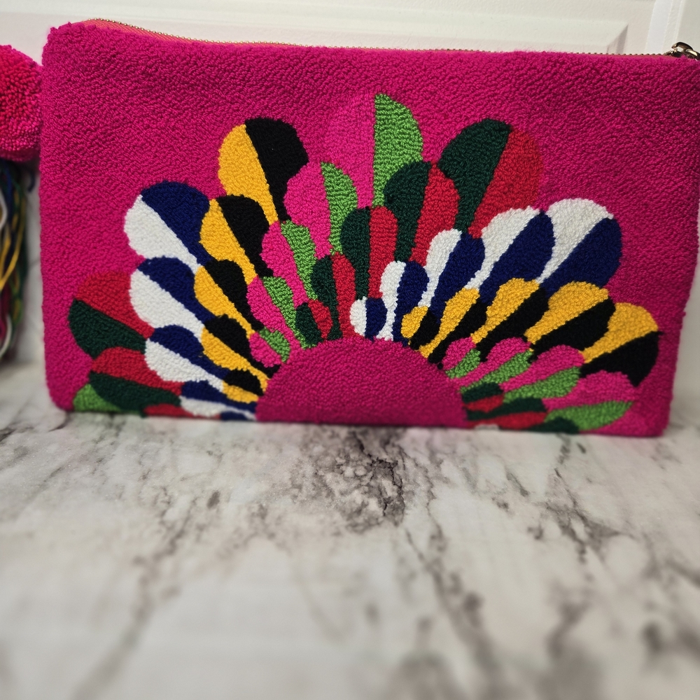 Soraya Hennessy Pink Colorful Clutch